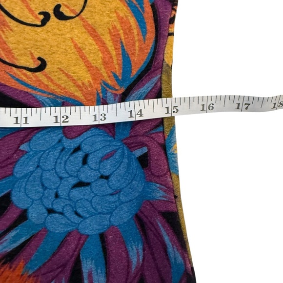 The Kit by Daniel Vosovic Midi Tank Dress Black Floral Camelia Large Art Deco - Picture 9 of 11